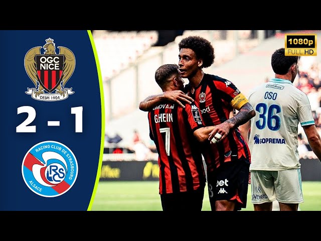 Nice - Strasbourg 2-1 Résumé | But de Jonathan Clauss | Ligue 1 Highlights | Pape Diop Own Goal 