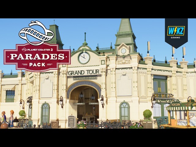 How to Build a Dark Ride Entrance & Queue with the Parades Pack | Planet Coaster 2 Tutorial