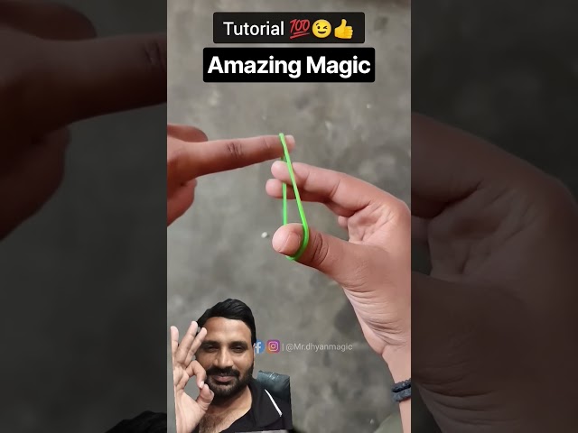Easy Rubber band Magic Trick #magic #shorts