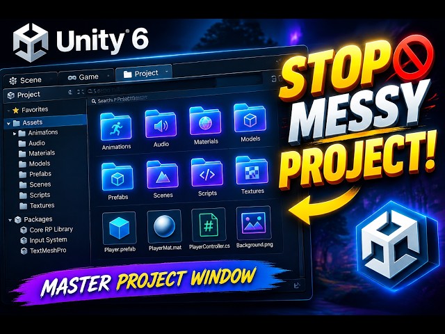Project Window Explained in Unity 6 – Everything Beginners Need to Know!