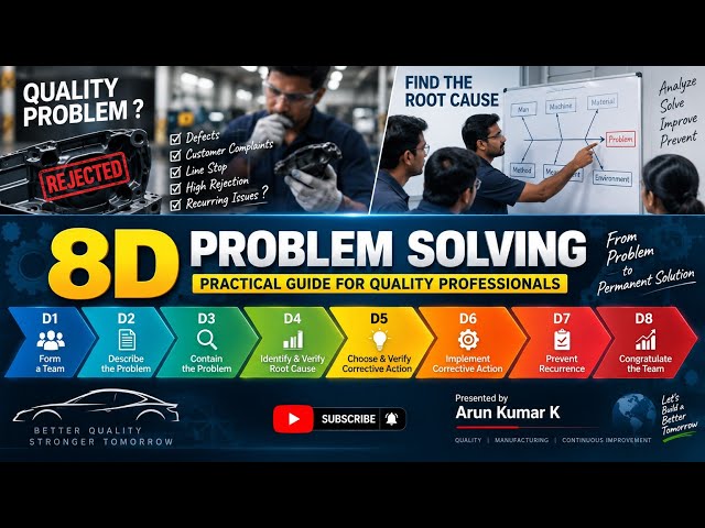 8D problem Solving Techniques _ Presenting soon in this channel