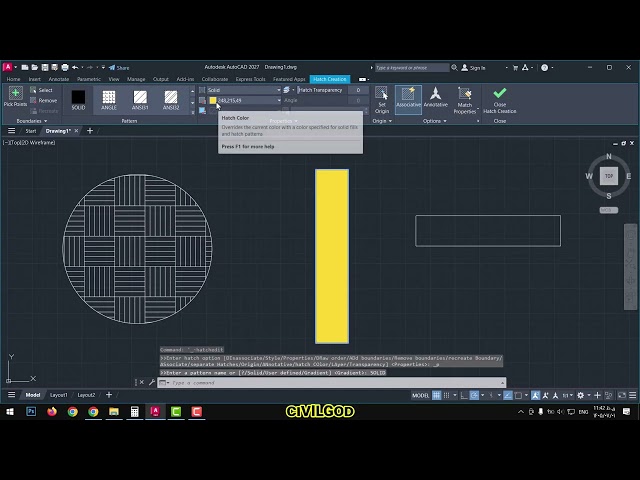 AutoCAD Hatch Command – How to Hatch in AutoCAD | Beginner Tutorial