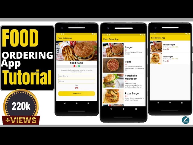 Android App Development Tutorial in Hindi  - Food Ordering App using SQlite Database