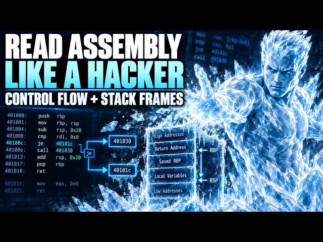 How Hackers Read Assembly Code | Control Flow, Stack Frames & Manual Decompilation