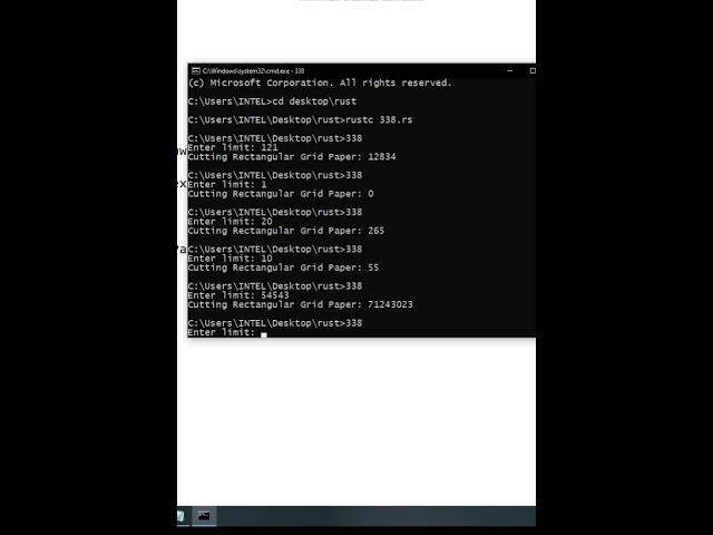 rust | Euler project 'Cutting Rectangular Grid Paper' | CodeLearning