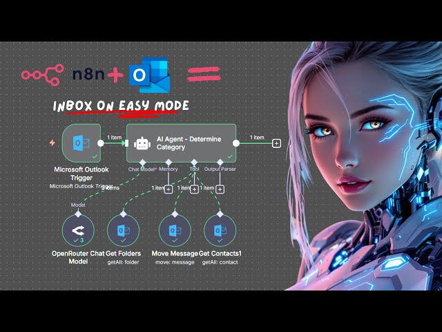 This n8n AI Agent categorizes all your emails! (1 min build)