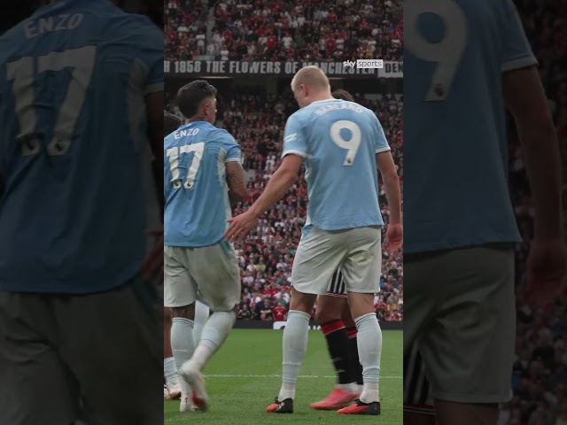 Every touch from Erling Haaland in the 2nd half of the Manchester derby