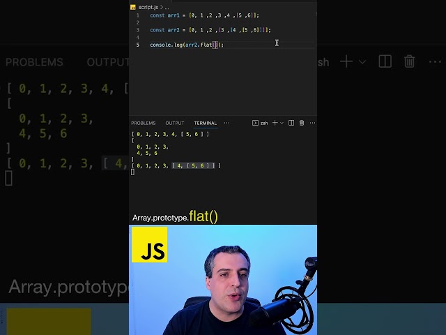 FLAT - JAVASCRIPT #shorts