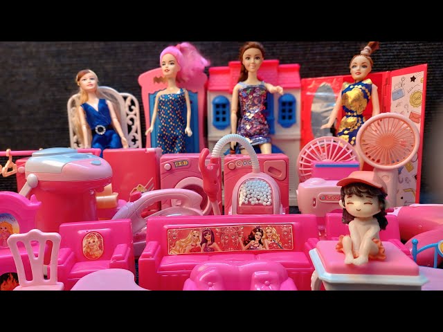 9 Minutes Satisfying Unboxing Of Barbie Princess Wardrobe with Electronics Review ASMR