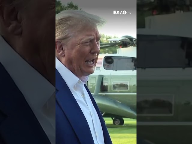 U.S. President Donald Trump responds to reports of Israel-Iran ceasefire violations.  #eamgtv #iran
