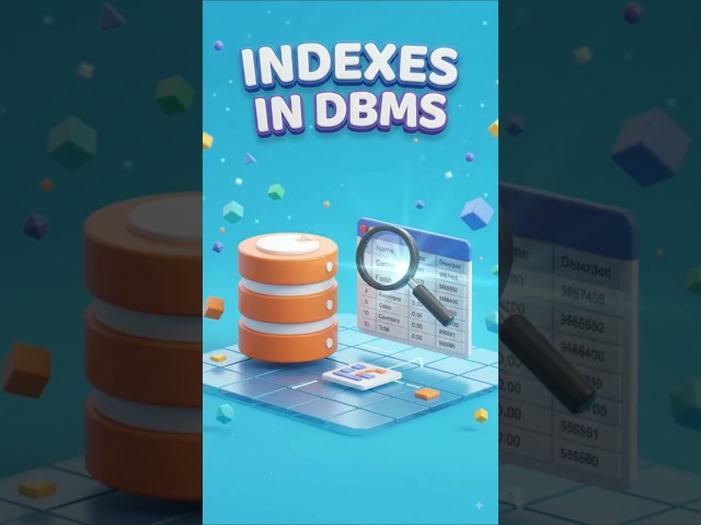 😱😯Indexes in DBMS Explained in 10 Seconds  #indexes #shorts #sqldb #viral #viralvideo #viralshorts