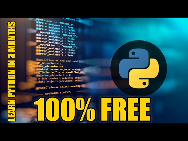 Learning Python in 3 Months Flat for FREE