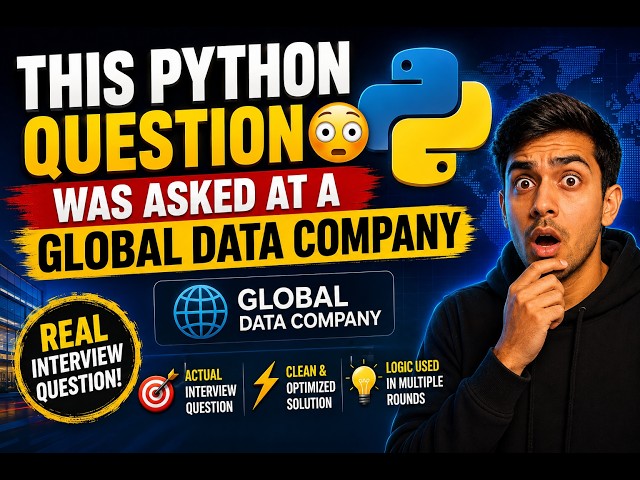 This Python Question Was Asked at a Global Data Company 😳