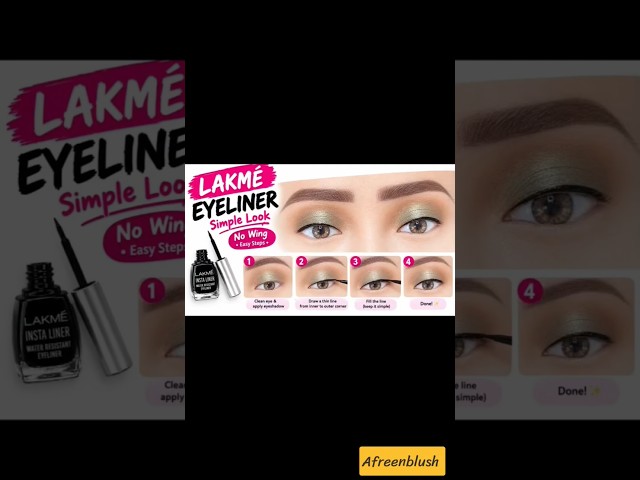Free Day 5/365 Perfect Eyeliner Look! 🖤Step-by-step eyeliner application for beginners. 💄