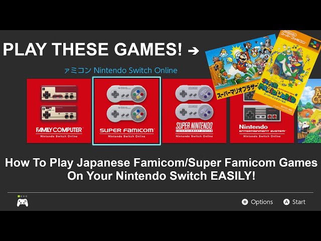 How to Play Japanese Famicom/Super Famicom Games On Your Nintendo Switch EASILY!