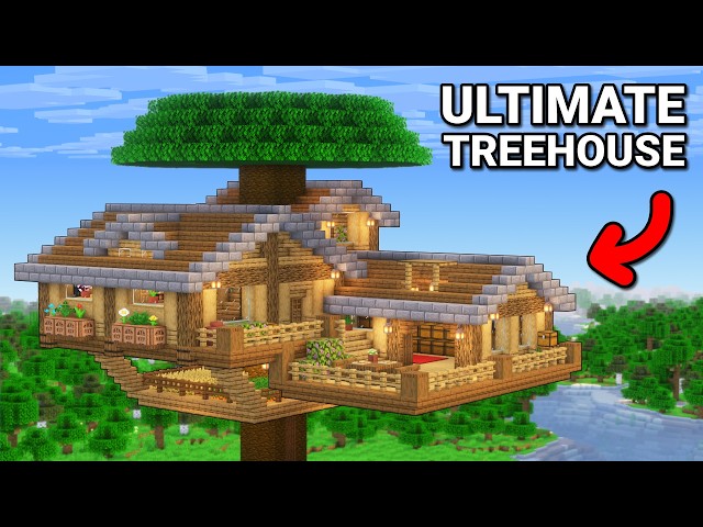 How to Build a Large Treehouse in Minecraft!