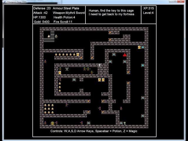 Action Rpg Game written in Python 3  ( using only standard library /Source code in description )