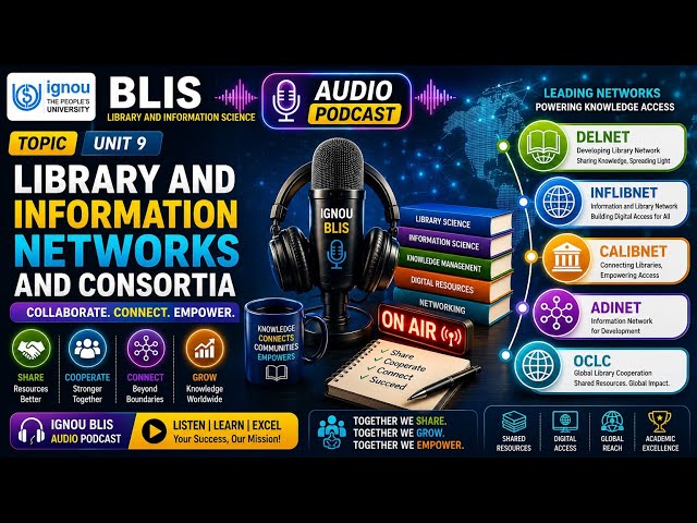 Library information Networks and Consortia |BLIS UGC NET Library Science | Unit 9