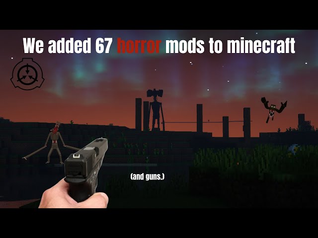 We Added 67 HORROR MODS to Minecraft... (and guns)