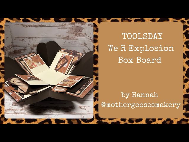 TOOLSDAY - We R Explosion Box Board 