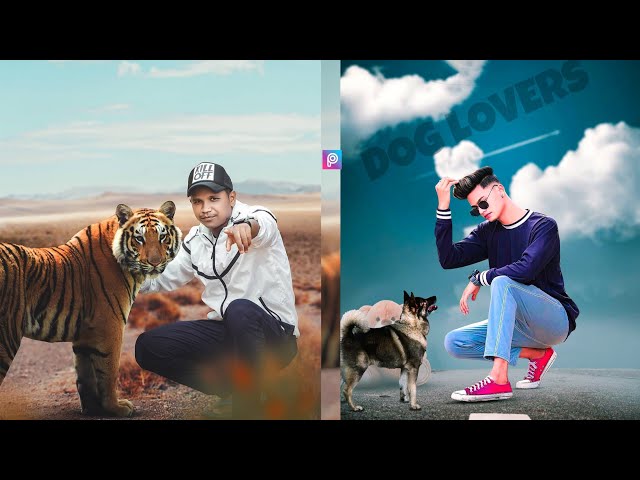 Animal Lover Manipulation Photo Editing Tutorial in PicsArt | Snapseed Editing Tutorial - KR