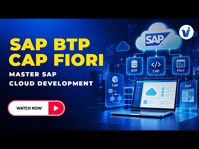 SAP BTP CAP Fiori Online Training || Master SAP Cloud Development || Visualpath