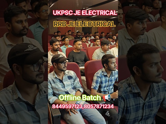 UKPSC JE ELECTRICAL 📢RRB JE ELECTRICAL 📢 offline Batch 🎯 By Raman Sir #electrical #ramansir
