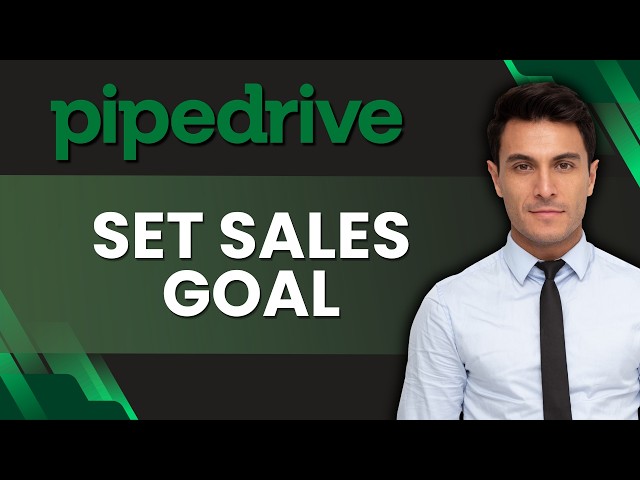 How to Set a Sales Goal in Pipedrive | Tutorial 2026