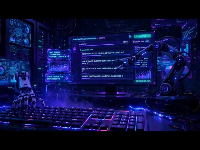AI Blog Title Generator: How AI Writes Catchy Blog Titles in Seconds