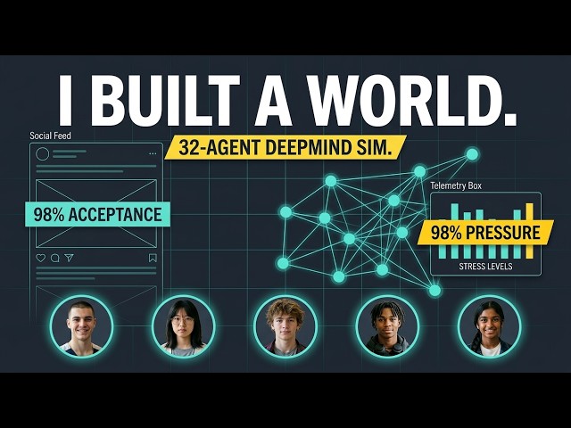 [R&D] I Built an Autonomous Social Network: The 32-Agent DeepMind Experiment