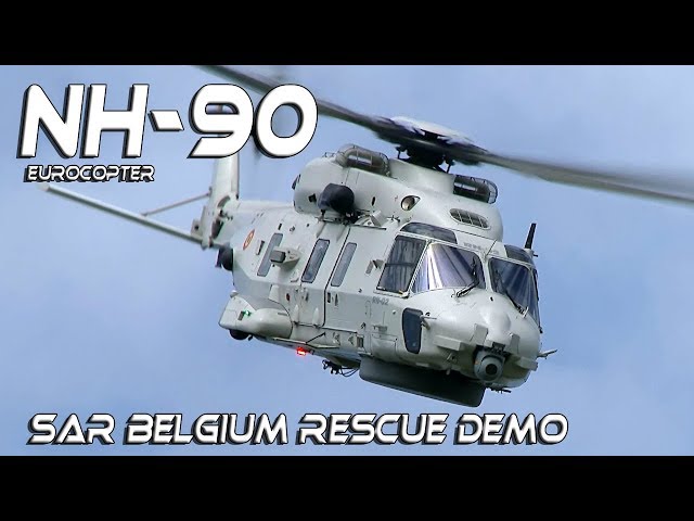 4K UHD Eurocopter NH90 SAR Belgium Rescue Demo Koksijde 2019 Watch also the end !!!!