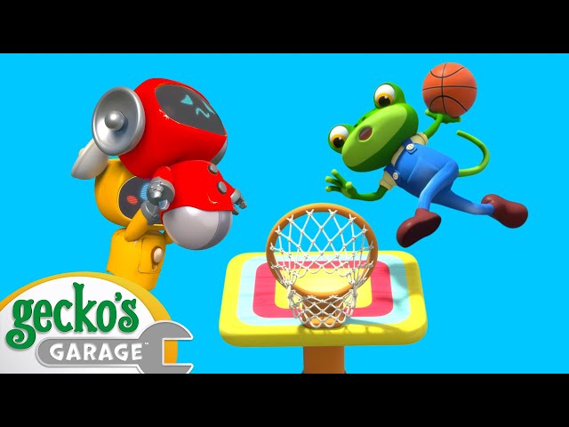 Basketball Boo Boo | BRAND NEW | Gecko's Garage | Cartoons For Kids | Toddler Fun Learning