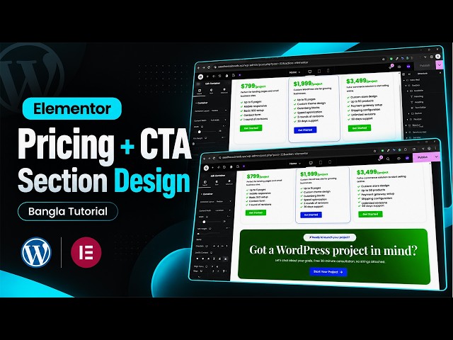 Elementor CTA Section Design Tutorial | WordPress Website Design Part 21