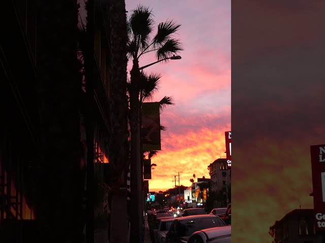 Fire Sky Sunset Clouds Sunset Blvd Los Angeles California September 26, 2026