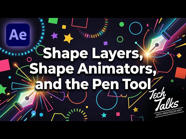 Shape Layers & Pen Tool in After Effects: Paths, Vertices & Shape Operations | ACP Exam Prep