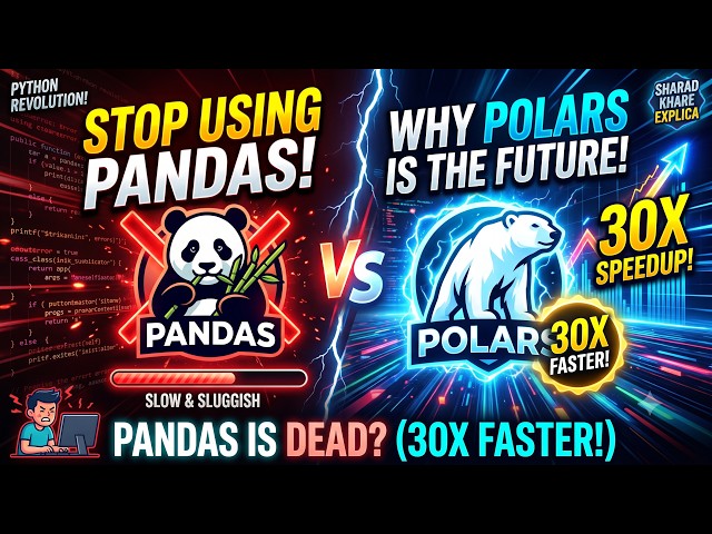 Stop Using Pandas! Why Polars is 30x Faster in Python | Sharad Khare