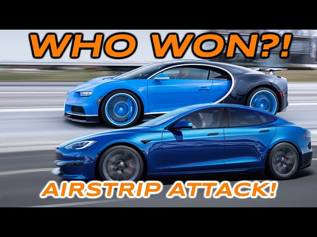 Bugatti Chiron vs Tesla Plaid vs McLaren Senna vs Porsche Turbo S… Who Wins?