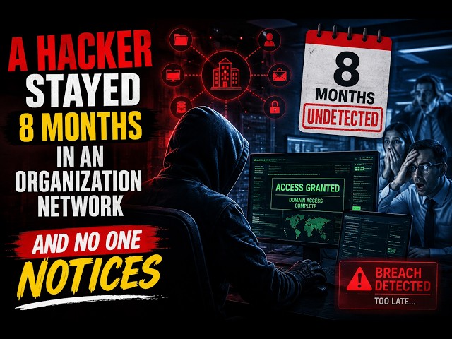 A hacker stayed 8 months in an organization network and no one notices