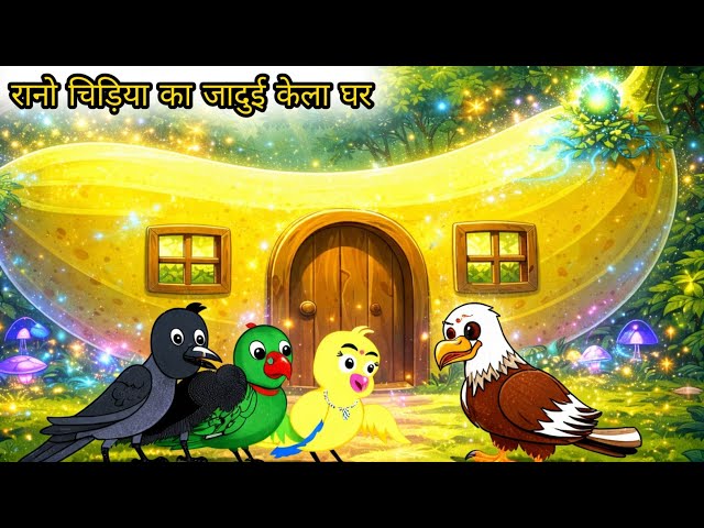  केला घर | Jungle Ki Majedar Kahani | Hindi Moral Story#chidiyawalacartoon