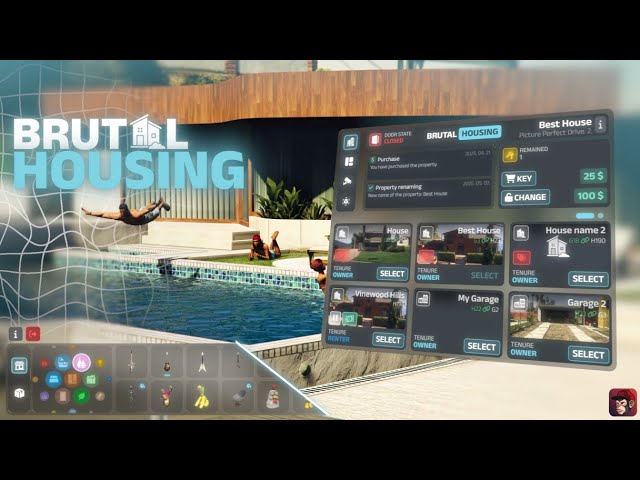 Fivem Housing System [ESX & QBCore/QBOX] | Brutal Scripts