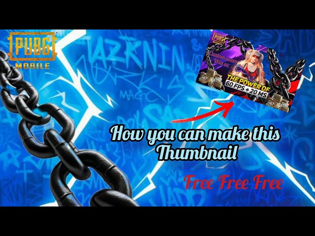 How To Make PUBG Mobile Thumbnail Like A Pro! 😱 (Free Pack Included)