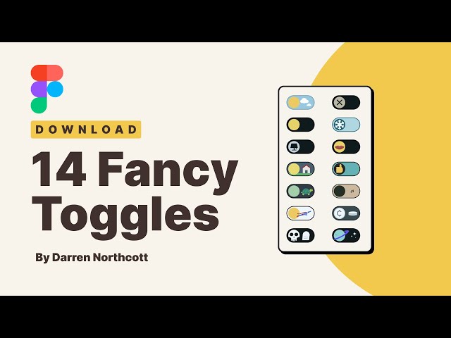 14 Fancy Toggles For Figma - UI File Download