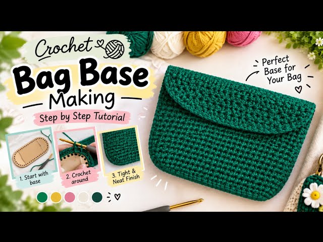 ⚡️very easy Bag base making// step by step/ beginner friendly 