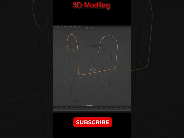 Schoolbag modeling breakdown in blender #tutorial #3dmodeling #blender #freestor