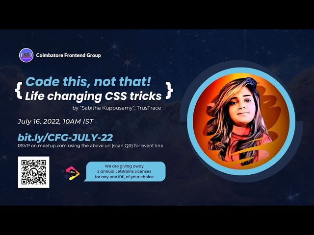 Code this, not that! Life changing CSS tricks by Sabitha Kuppusamy