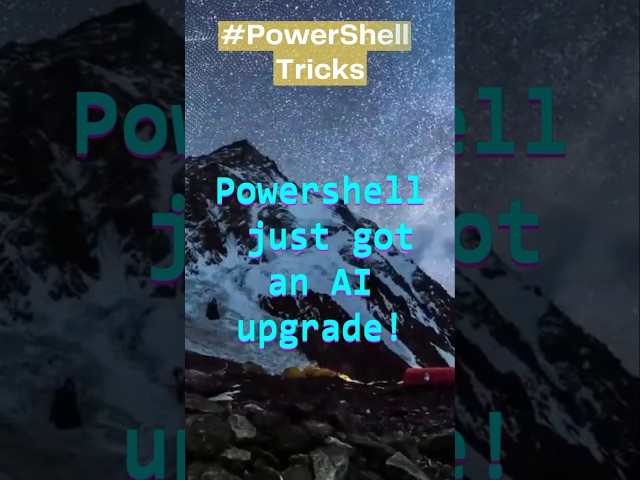 🚀 Start the New AI Shell in PowerShell | Let AI Script for You ⚡