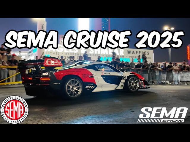 SEMA Cruise 2025 - Epic Custom Show Cars and Extreme Modified Trucks Roll out of SEMA Show 2025 [4K]