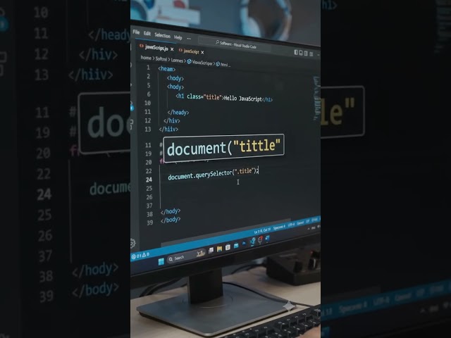 Learn querySelector() in JavaScript 🚀 Select elements with CSS selectors and update the DOM!
