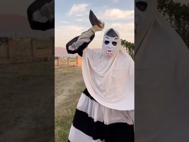 Evil Nun VS Haunted doll #ghost #dancingladyserbia #haunteddoll #bhoot #horrorfilm #new #creepy