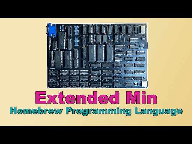 Homebrew Programming Language for a Homebrew CPU